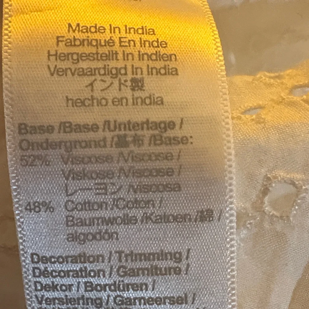 Madewell White Eyelet Ruffle Puffy Sleeve Blouse Top Brand New - Picture 15 of 15